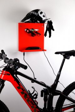 Wall mounts for eBike charger - Metal parts - Steel, powder coated